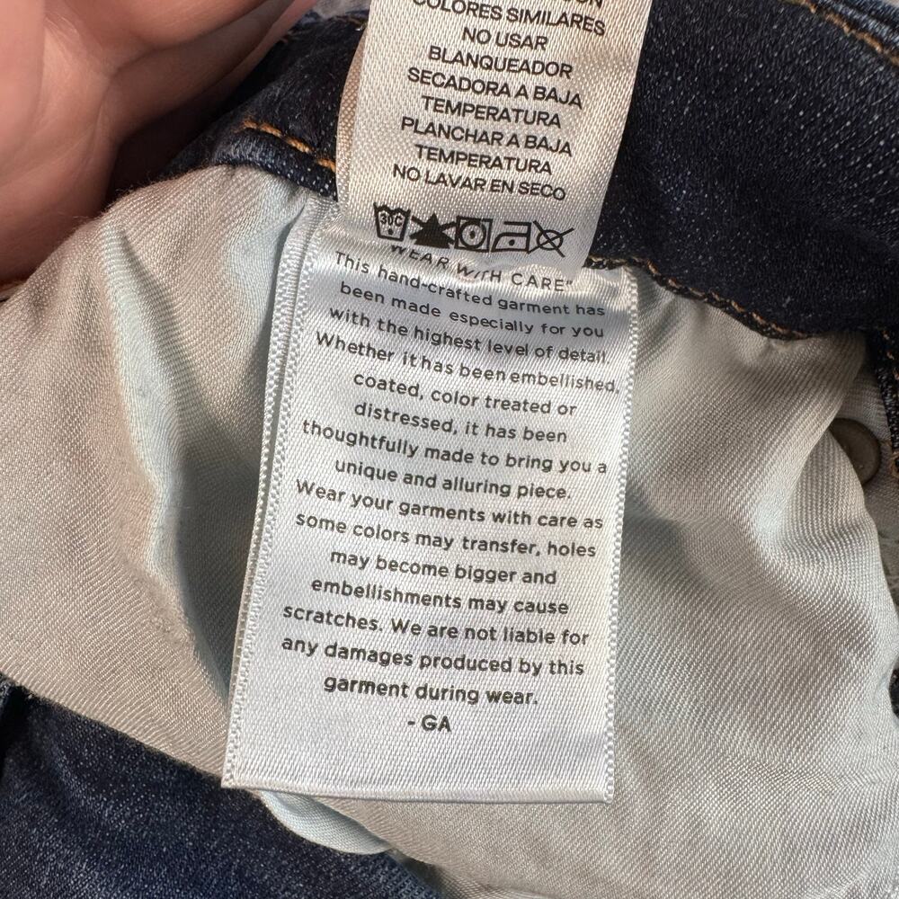 Good American Always Fits Good Legs Straight Ripped Jeans Indigo691 - 14-18 - Picture 9 of 9